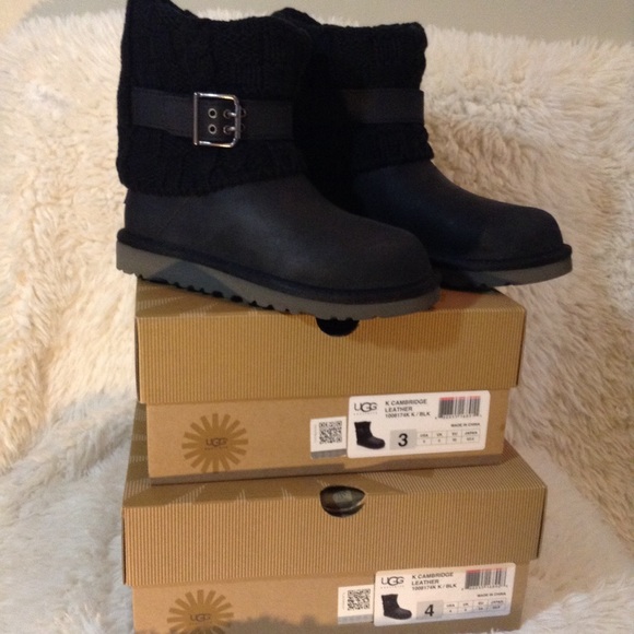 UGG KCambridge Leather/Knit Boot (Last 1 ) - Picture 7 of 8